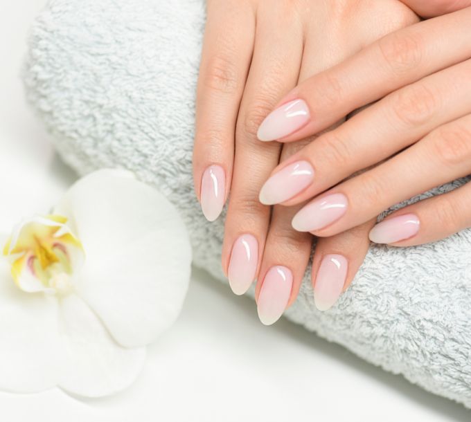 Natural quick tip nail extensions