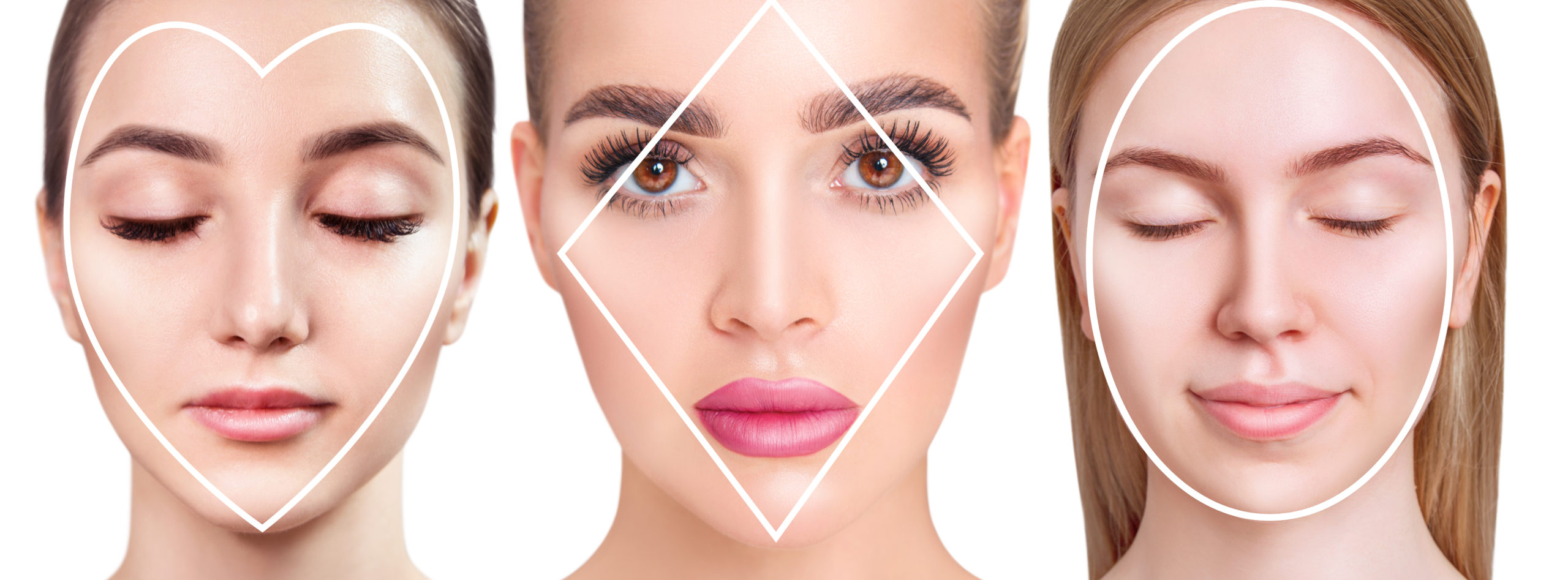 Highly Defined Brows, Map to your clients face shape.