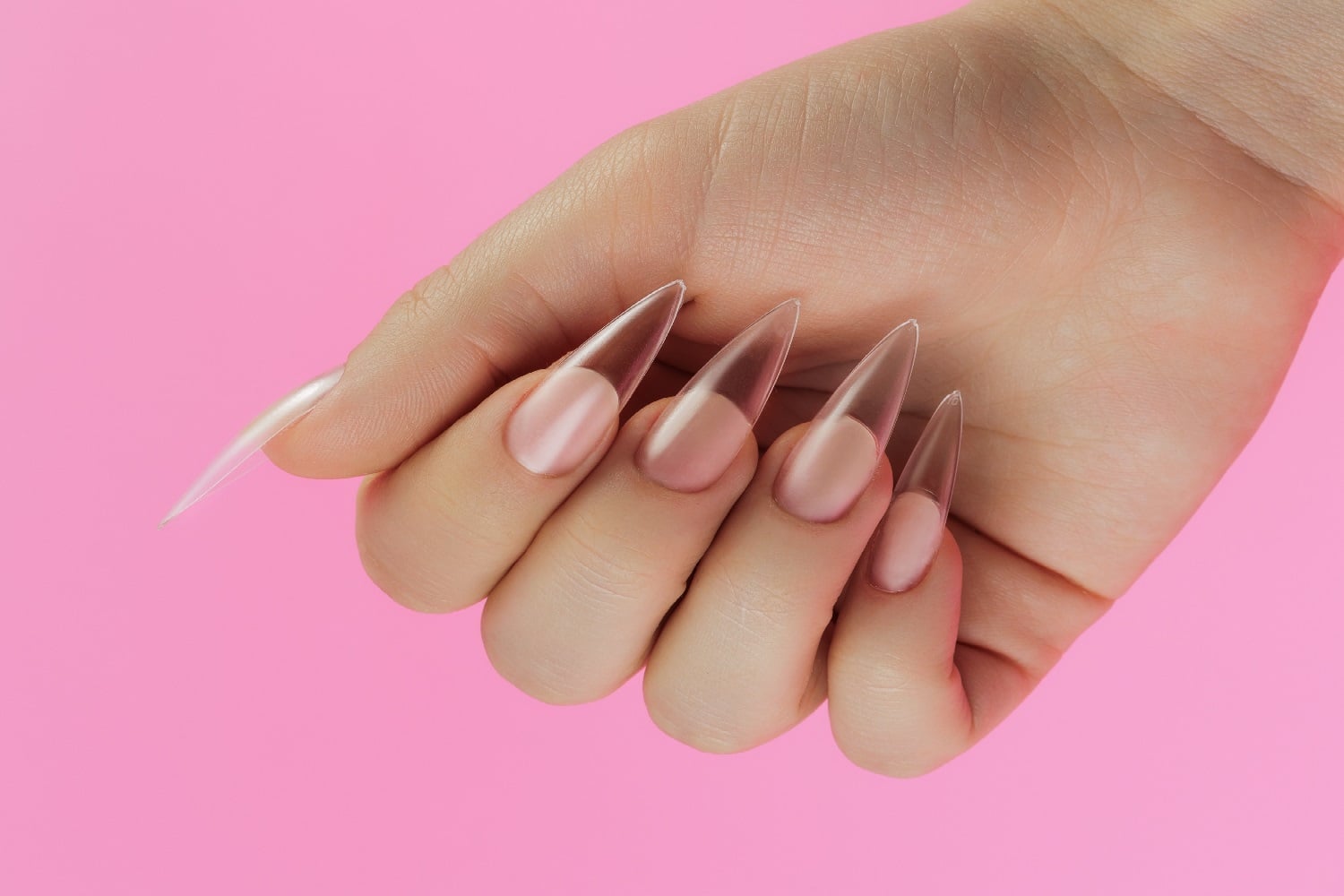 Soft gel jelly tip nail extensions